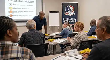 Hands-on firearm safety instruction, dry-fire drills, and live-fire marksmanship training with certified instructors.
